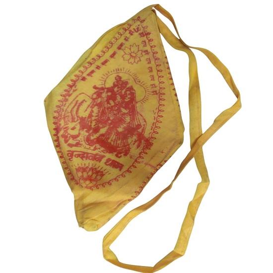 @ Indian Traditional Radha Krishna Mantra Jaap Jholi Bag