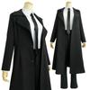 Anime Chainsaw Man Cosplay Kostyme Makima Kåpe Dress Uniform Svart Trench Parykk Fritidsklær Halloween Julegave