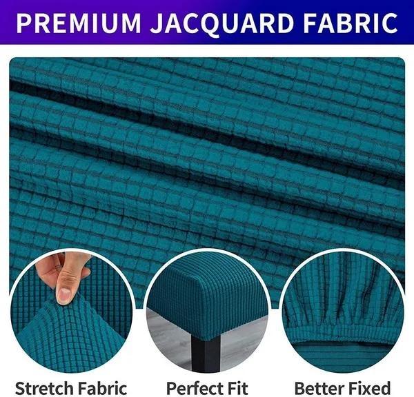 Жаккардовый чехол на стул, эластичный чехол на стул, эластичный чехол, чехол для сиденья, защита от пыли, украшение стула, столовая, свадьба, вечеринка