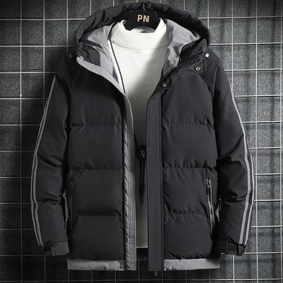 Padded-padded Men's Winter New Men's Padded Clothes Loose Large Size Hooded Padded Clothes Thickened Warm Padded Jackets