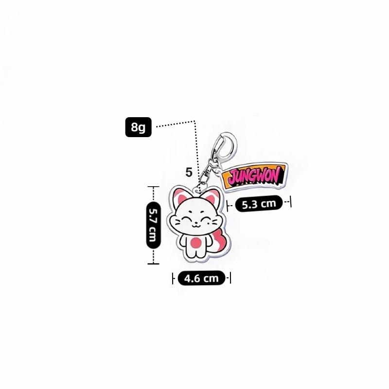 6er Set ENHYPEN ENCHIN Vollkörper Charakter Acryl Schlüsselanhänger 2-in-1 Set mit buntem Namensschild Jungwon Jay Jake Sunghoon Sunoo Ni-ki Tasche Anhänger Geschenk für Fans