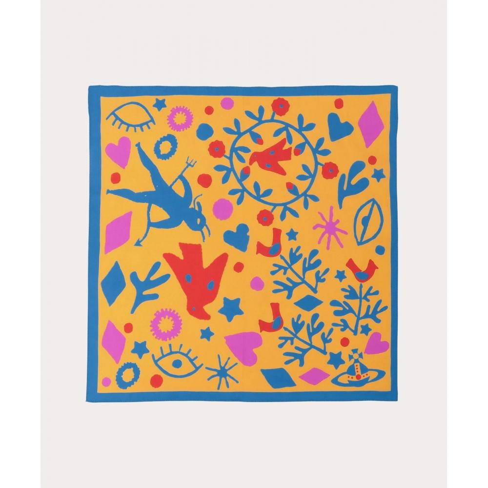 

Vivienne Westwood Japan ПЛАТОК С ПРИНТОМ КЛОУНА, БОЛЬШОЙ, 34602100