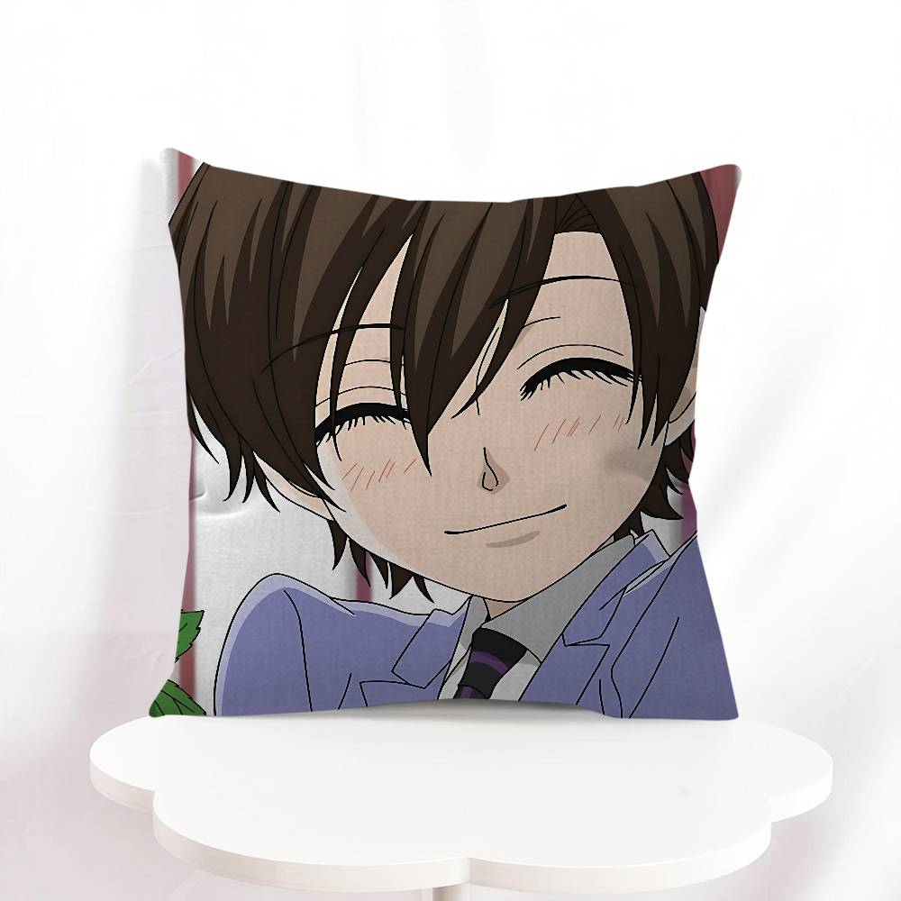 H-Haruhi Fujioka Cartoon Ahornblatt Design Kissenbezug Fröhliche Herbsternte Dekor Feiertagsdekor Kissenbezug