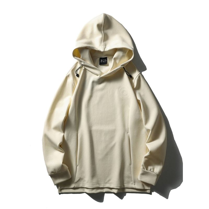 Space Cotton Air Layer Hoodie Men's Spring and Autumn Fashion Brand Export Men's Clothing American Heavy Hood Casual Outerwear