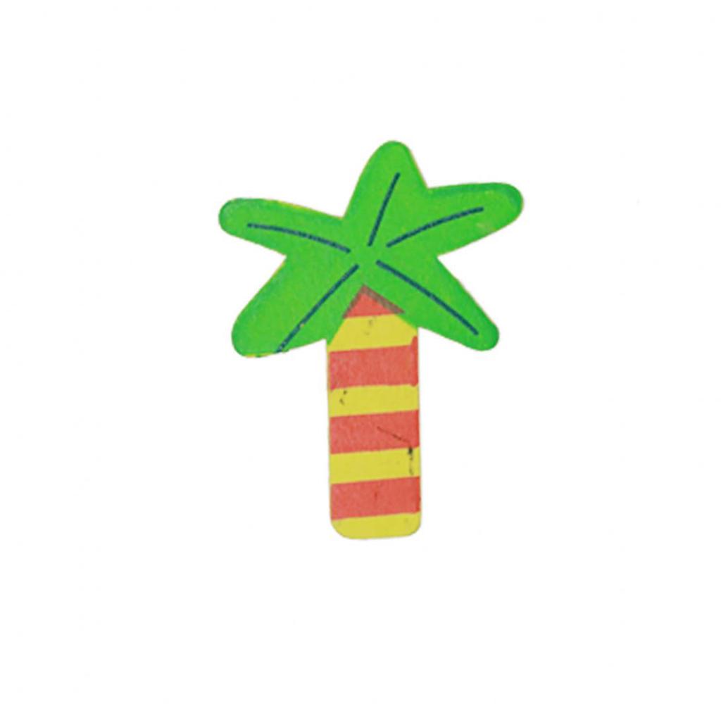 Dubonnet 12Pcs Wooden Cartoon Sun Fish Fridge Magnet Stickers Education Kid Toy Art Decor