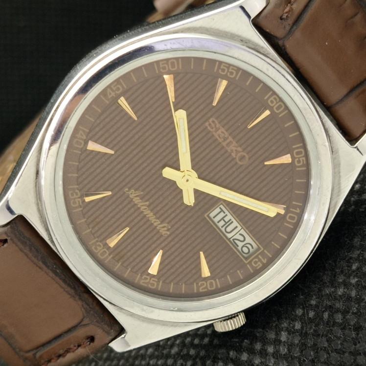 

Б/У винтажные автоматические часы SEIKO 7009A из Японии мужские D/D коричневые 608i-a316881-9 SKU608i-a316881