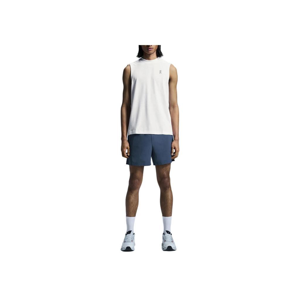 On Tank Train Logo Sports Soft Training Vest Men tops White 1MF11800069