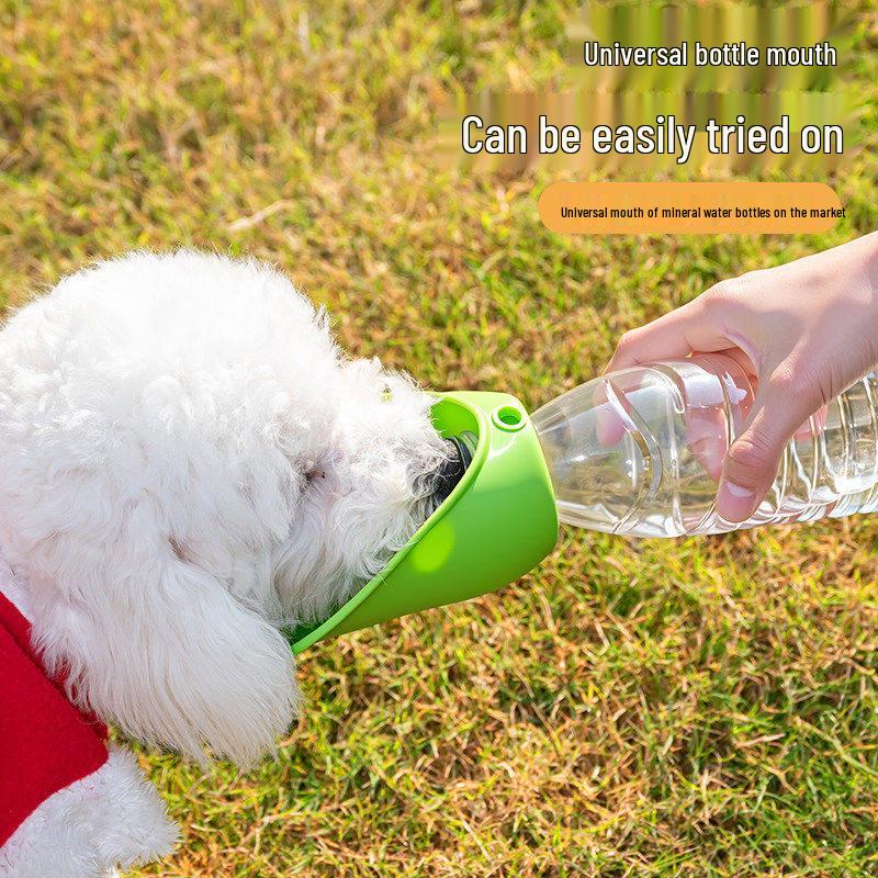 Portable Foldable Pet Water Dispenser & Feeder for Dog Walking and Travel