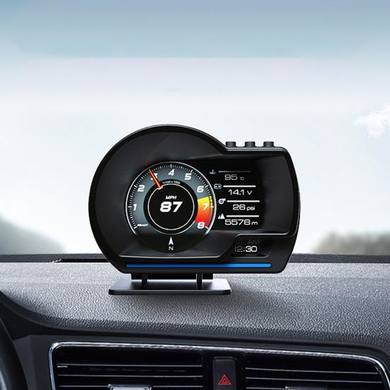 

A500 HUD Head-up Smart GPS Dual OBD Display Mode Gauge Security Alarm for Vehicles