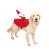 Adjustable Pet Costume Pet Santa Outfit Soft Breathable Fabric Dog Apparel for Making Up Festivities