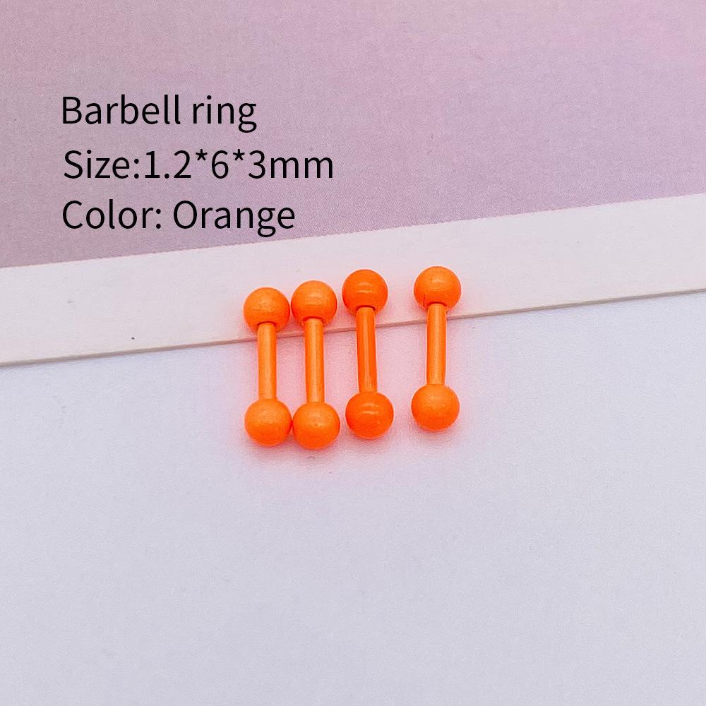 Multi-color Stainless Steel Cartilage Barbell Stud Earrings