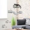 4-Piece Cat Wall Shelves with Steps, Ladder, Jumping Platforms, Light Grey