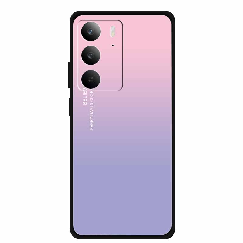 Cover per Realme C75 RMX3941 C75X 4G Posteriore Morbida in Silicone Colorata Lusso TPU Custodia Telefono C 75 Bumper Girly Gradiente Viola