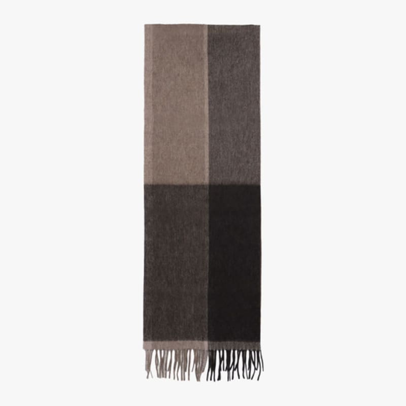 Healiote HEAL HALF-CHECK MUFFLER_BROWN