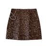 Übergröße A-Linien Midi-Rock mit Leopardenmuster - Herbst/Winter 2024