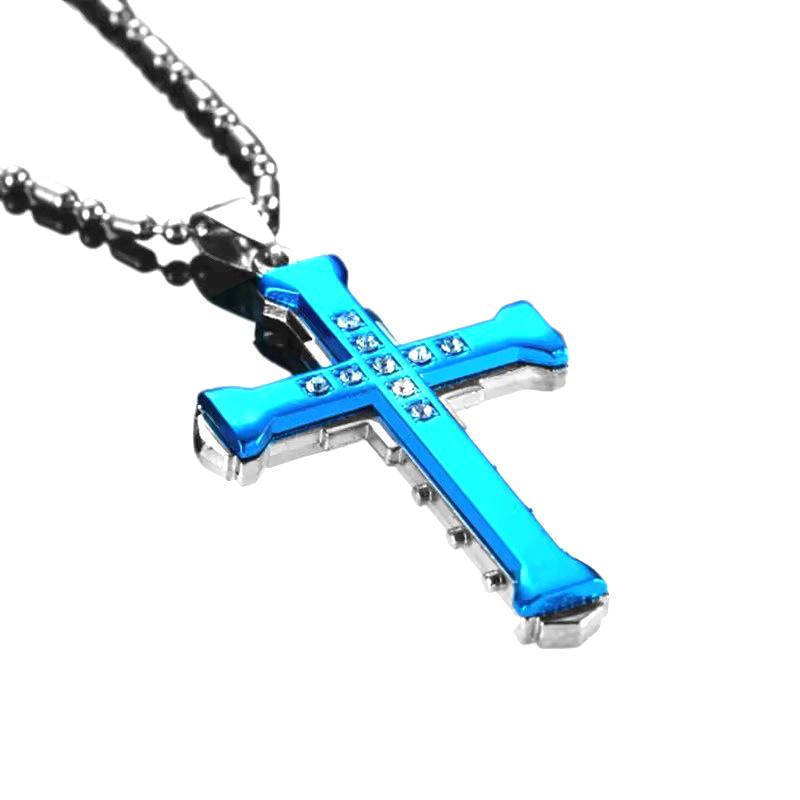 Fashion Versatile Cross Pendant Necklaces For Women Men Hip Hop Creative Temperament Necklaces Jewelry Accessories Gifts