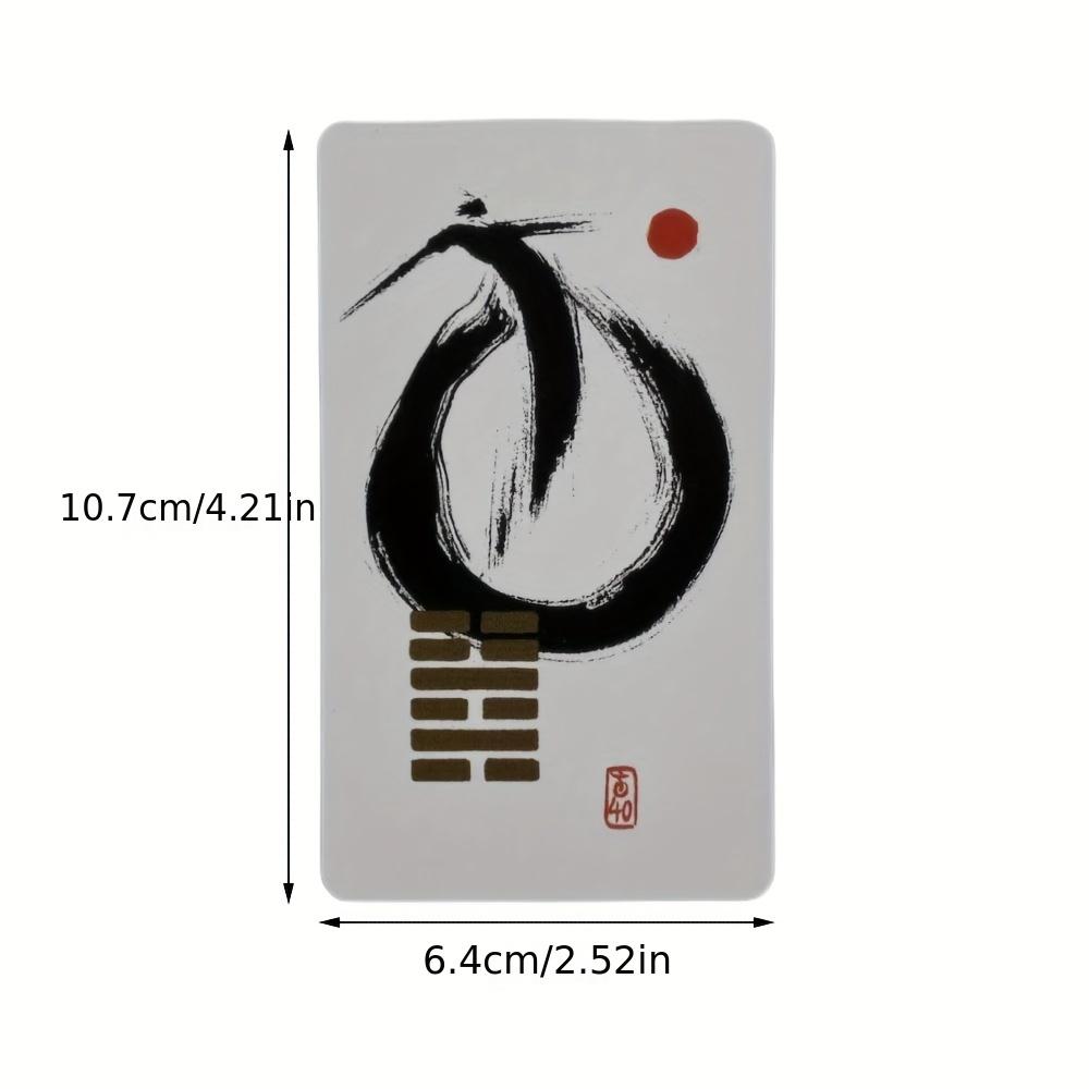 I Ching Tarot Cards Wisdom Of China A 64 Oracle English Visions Divination Edition Deck Borad Playing Games Fortune Telling Game