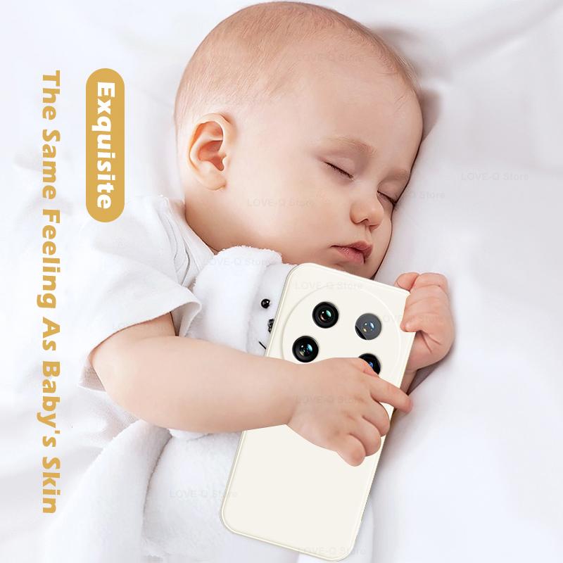 For For Xiaomi 14 Ultra Liquid Silicone Phone Case For Xiaomi Mi 14 Mi14 Ultra Mi14Ultra Cases Shockproof Protective Cover