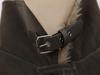 Unisex Winter Leather Jacket with Removable Shearling Collar - Casual American Lazy Style
