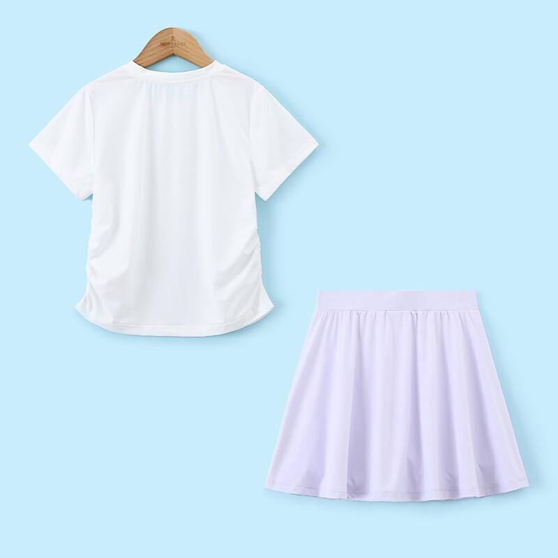 Montagut Girls' Summer 2026 Cool-Touch Pleated Sportswear Set