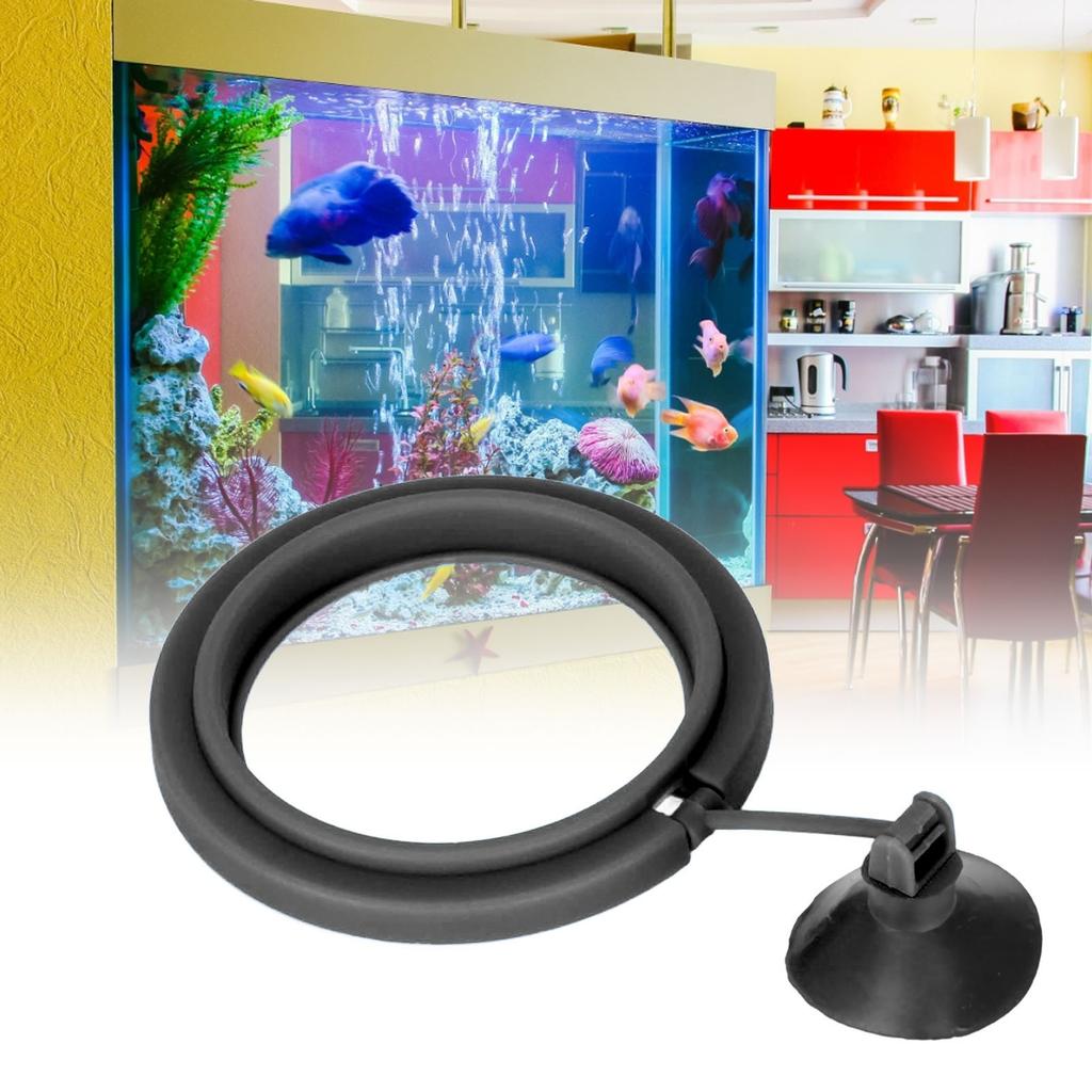 Fish Feeder Plastic Fish Floating Food with Strong Suction Cup for Feeding Flake Foods