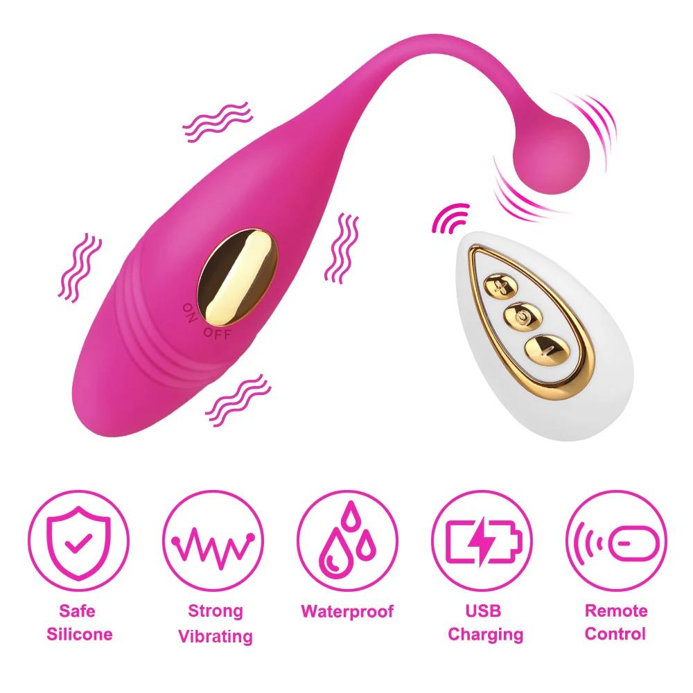 Wearable Dildo Vibrator Vaginal Tighten Exercise Clitoris Stimulation Wireless Remote Vibrator Sex Toys for Women 10 Speed