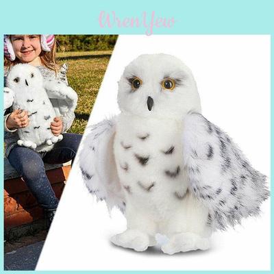Adorable Wizard Snowy Owl Plush Toy Soft Stuffed Doll For Kids Christmas Gift