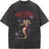 Ανιμέ Baki Hanma Baki Δροσερο Τυπωμένο T-shirt Ανδρικό Manga Vintage T-shirts Πλυμένο Βαμβακερό T-shirt Harajuku Ανδρικό Καθημερινό Oversized T-shirt