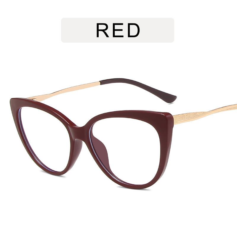 Blue Light Glasses Women Fashion Cat Eye Glasses Transparent Female Vintage Anti Fatigue Computer Eyeglasses Men Plain Glasses