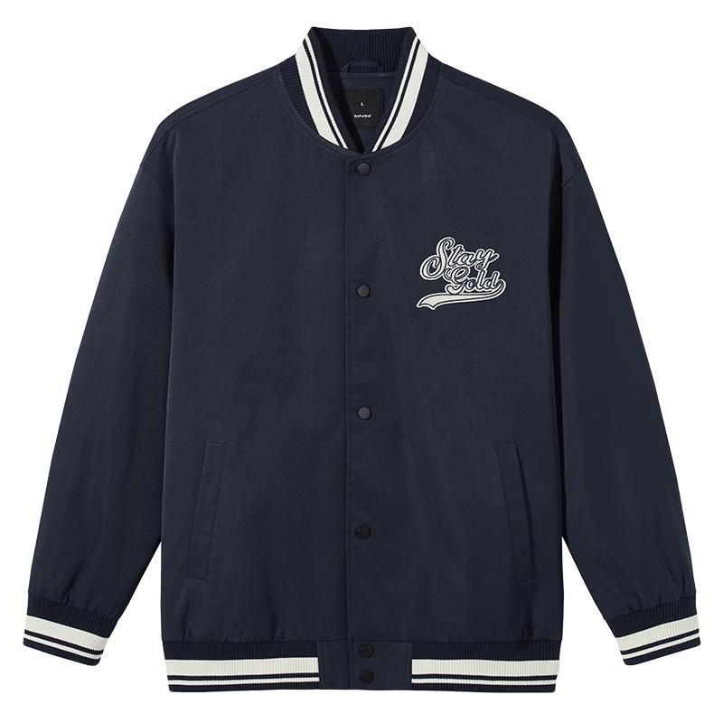 

Hotwind Men s Loose Fit Baseball Jacket L