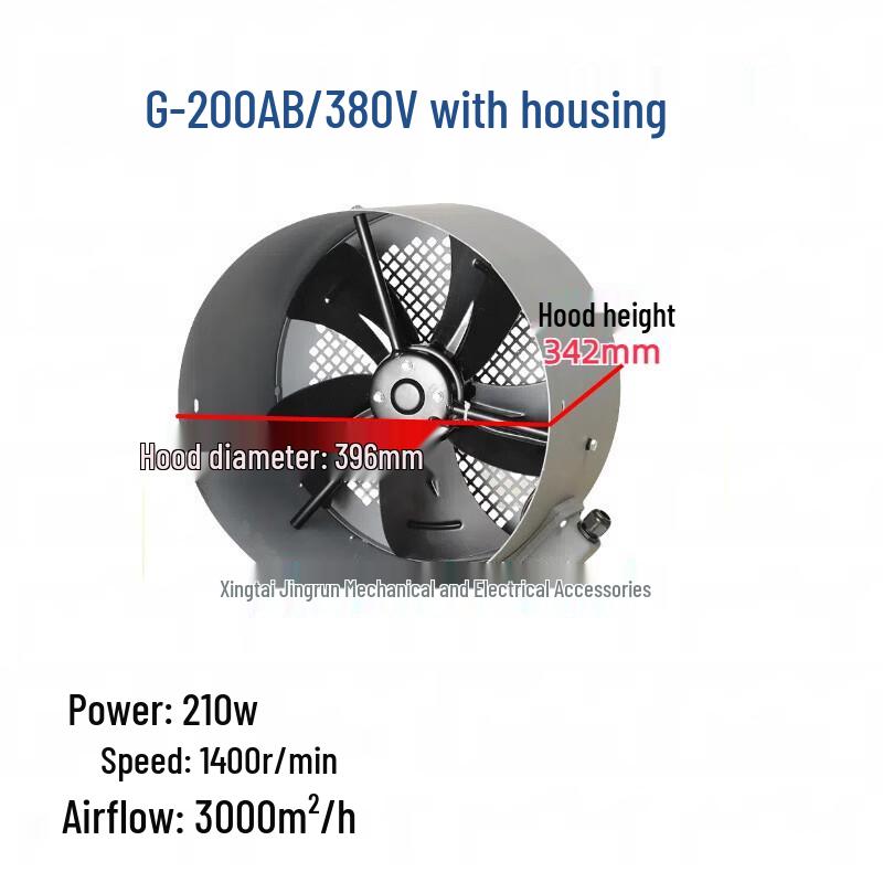 Shangqi Three-Phase VFD Motor Cooling Fan