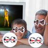 Voetbalfan Brillen Voetbalwedstrijd Voetbal Brillen Fotohokje Props Feest Brillen voor Voetbal Thema Verjaardagen Sportfeesten