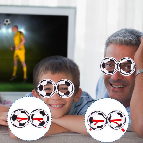 Voetbalfan Brillen Voetbalwedstrijd Voetbal Brillen Fotohokje Props Feest Brillen voor Voetbal Thema Verjaardagen Sportfeesten
