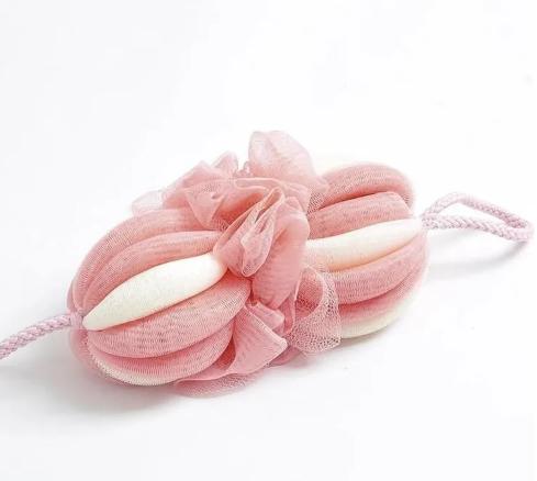 Large Bath Loofah Sponge, Soft Pumpkin Shower Ball for Men, Body, 1 Pack