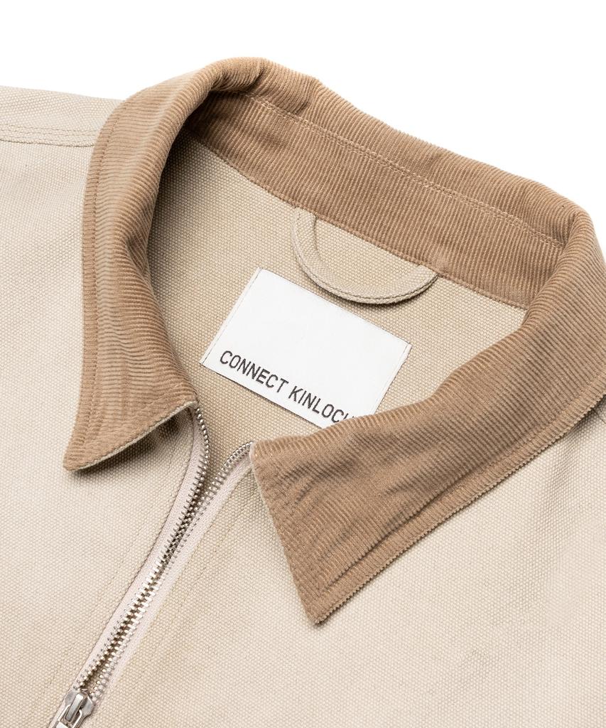 Connect Kinloch Utility Canvas Work Jacket [Beige]