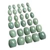 A-Grade Natural Green Jade Oval Loose Beads DIY Bracelet Spacer Jewelry Accessories