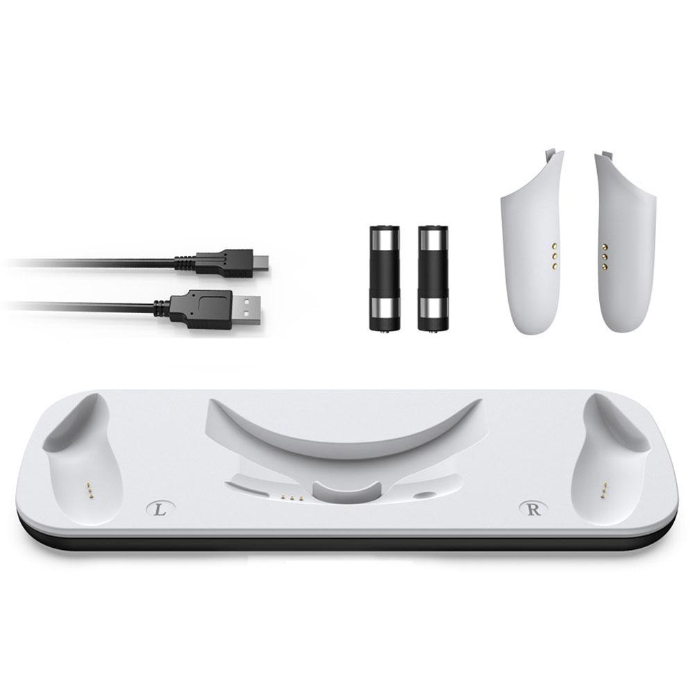 Nabíjecí základna pro VR headset Meta Quest 3, nabíjecí dokovací stanice pro ovladače Meta Quest 3, rychlonabíjecí stanice, VR příslušenství