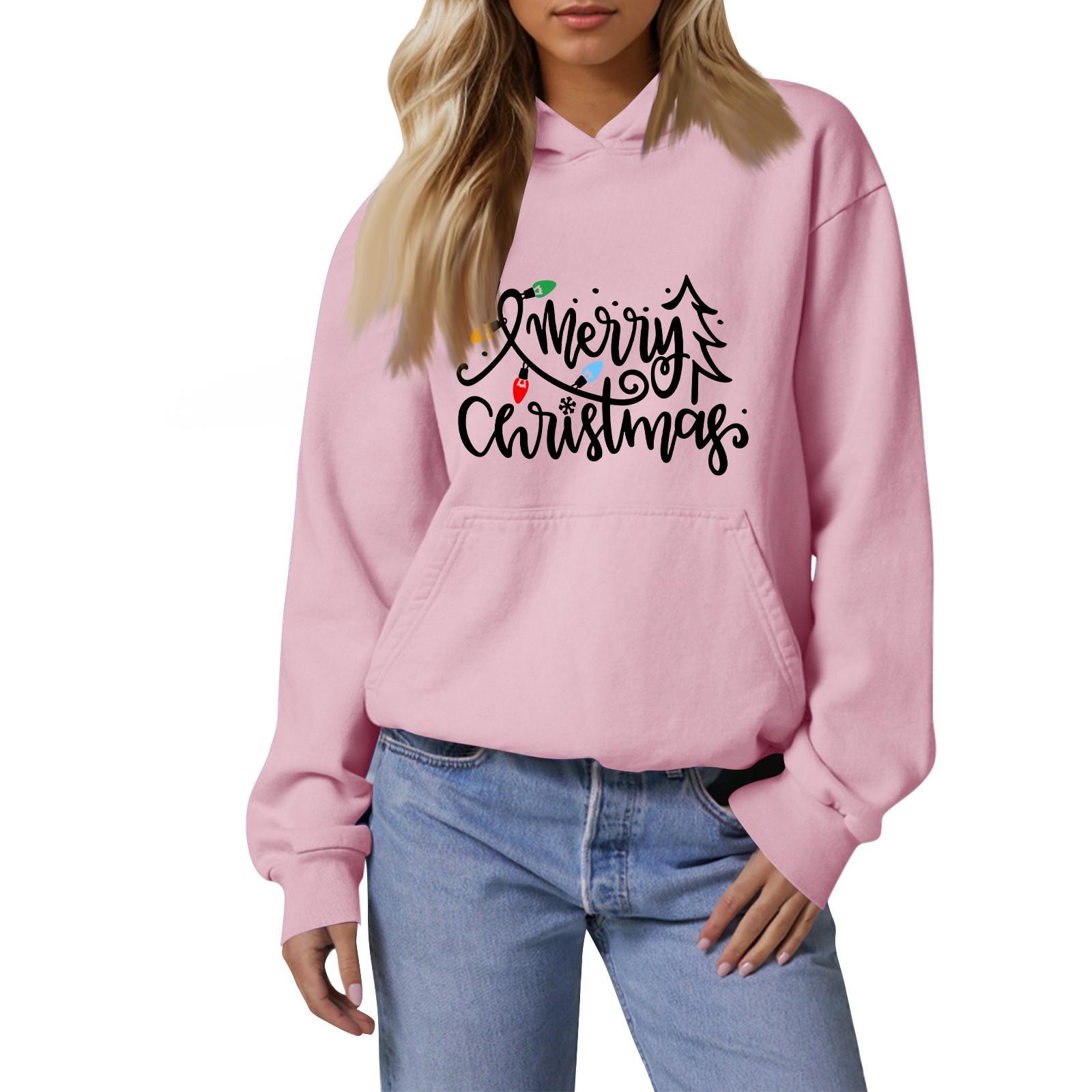 

Женская мода, женский легкий пуловер с длинными рукавами и карманами, толстовка с капюшоном в стиле консервативного стиля L чёрный