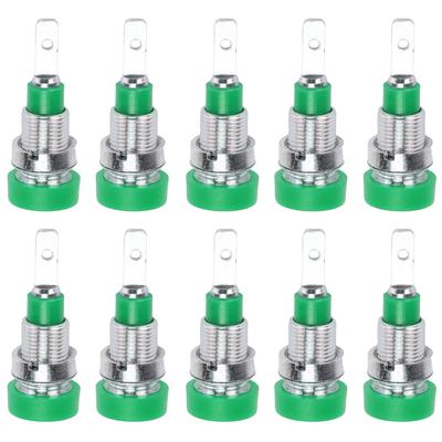10 Stück Bananenstecker Messing 2mm Einbaubuchse Anschlussklemmen für Elektronik Industrie