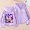 Children's Cartoon Zipper Hoodie - Girls' Autumn Fashion Sweatshirt