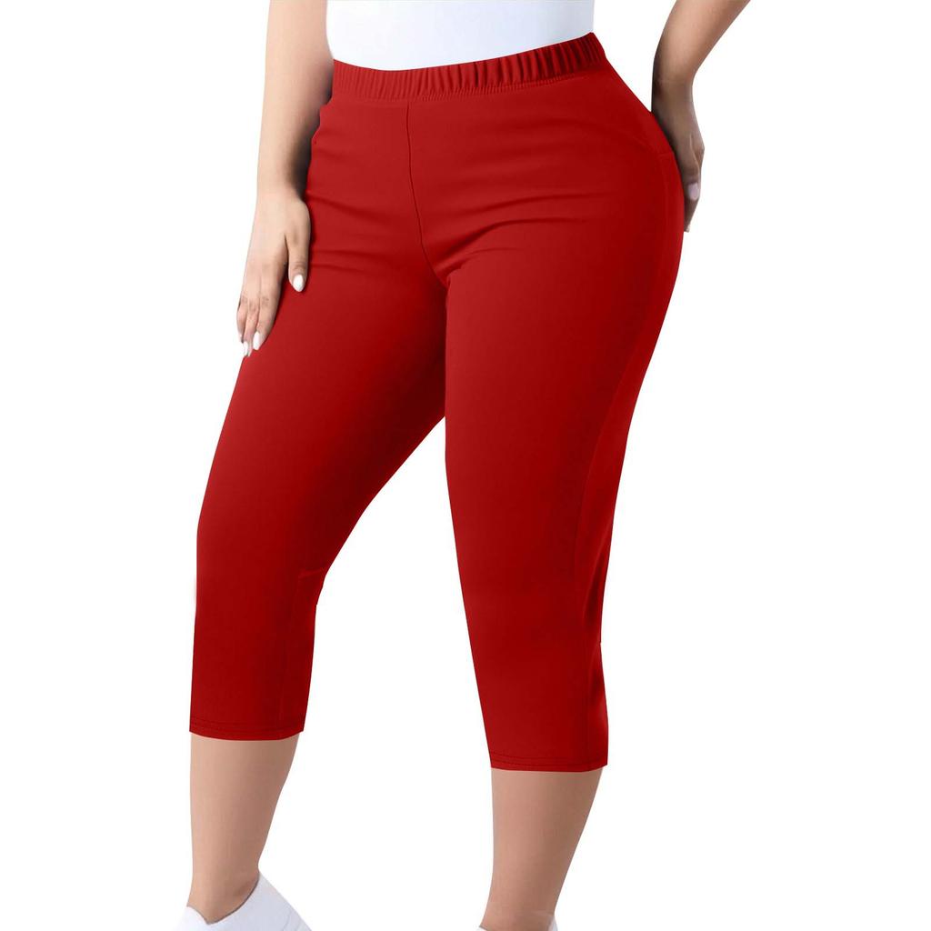 Women's High-waisted Slimming Leggings Plus Size Elastic-waisted Small Legs Pants
