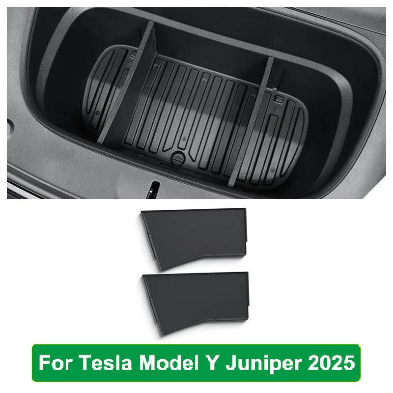 

for Tesla New Model Y Juniper 2025 Launch 2026 Front Trunk Mat Partition Board TPE Frunk Protector Cushion Organizer Storage Box MY Juniper 2