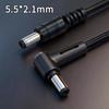 Type C To DC5521 Charging Cable 5.5x2.1mm 5.5x2.5mm Straight Angled Design Adapter Cord Flexible Power Supply