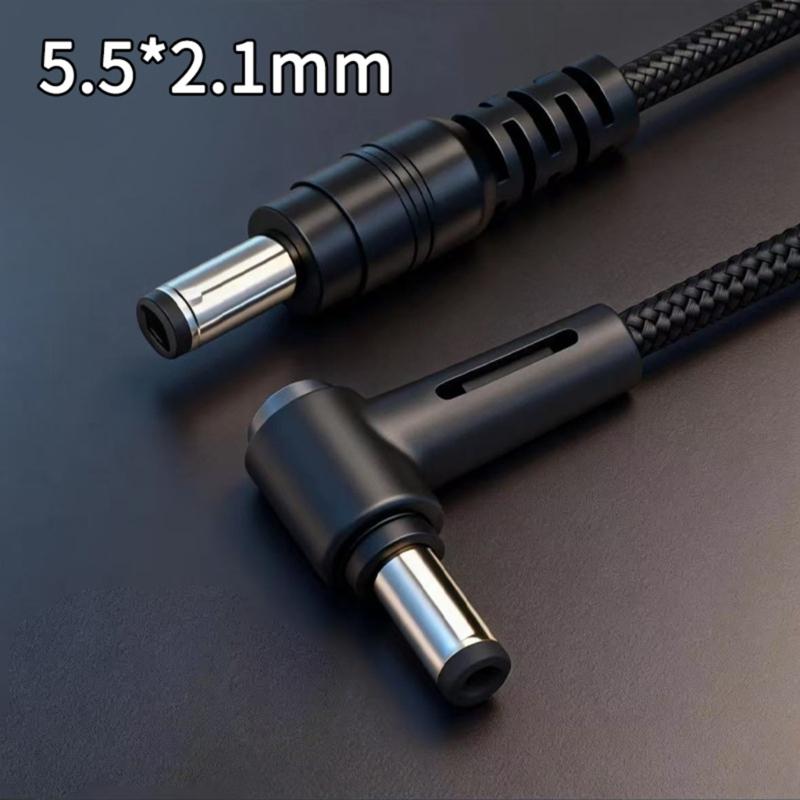 Type C To DC5521 Charging Cable 5.5x2.1mm 5.5x2.5mm Straight Angled Design Adapter Cord Flexible Power Supply