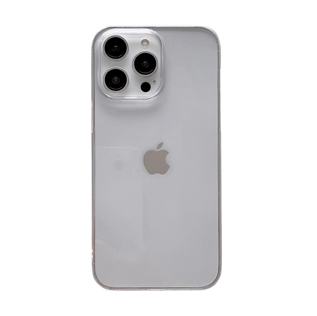 Suitable for IPhone15 Ultra-thin, Highly Transparent and Non-yellowing PC Phone Case, Apple 14promax Large-hole Anti-drop Protective Case