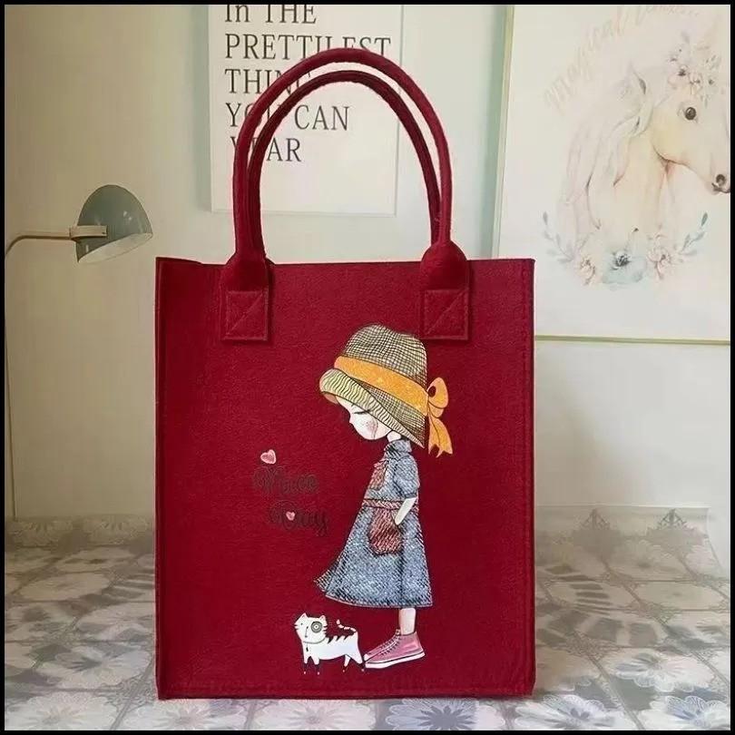 

Large Capacity Cute Printed Tote Bag One Size