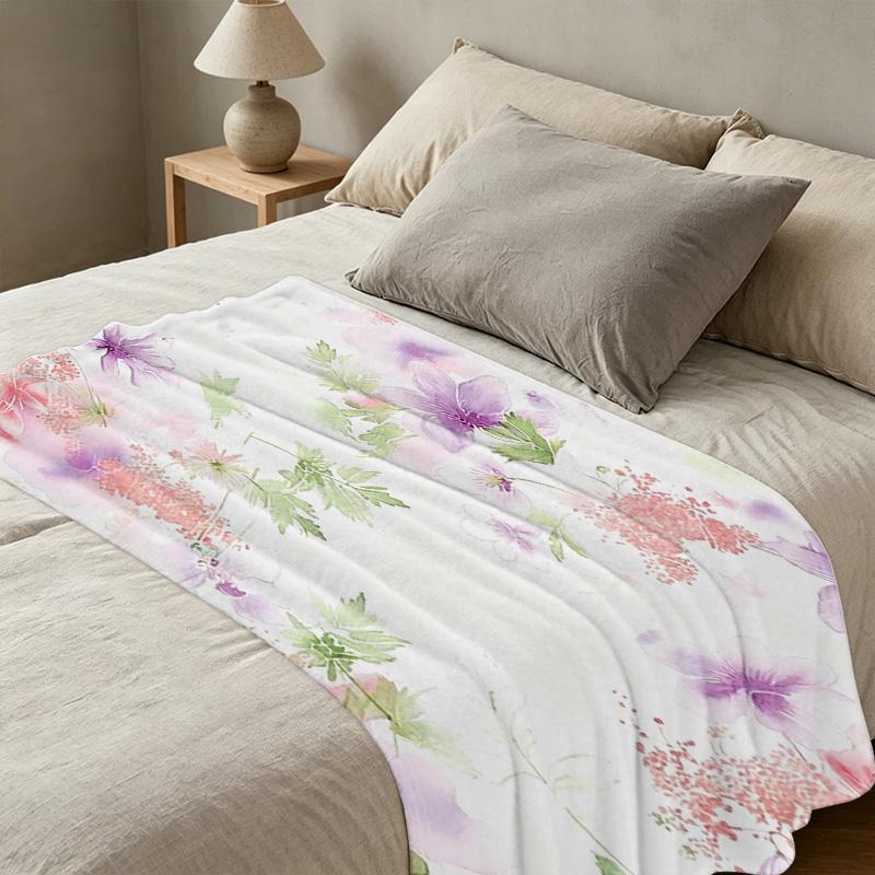 Ultra-Soft Flannel Fleece Blanket, Dense Plush Cozy Throw, Ideal for Home Lounge, Couch Naps, Christmas & Halloween Warm Decor