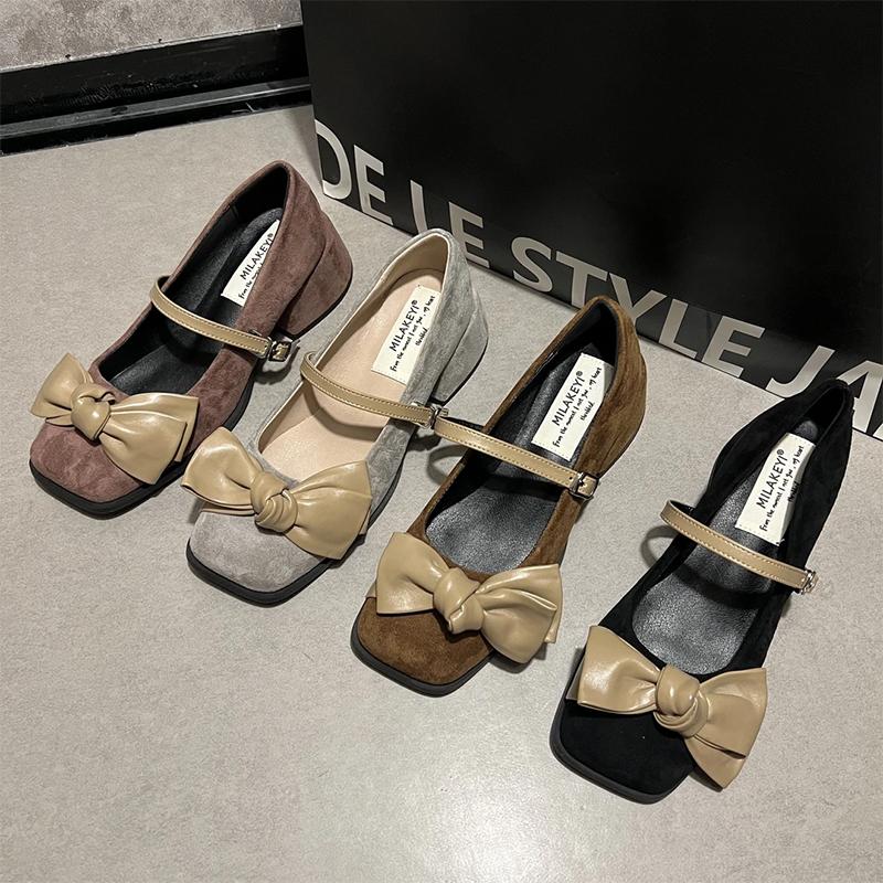 Fashion Bow Women Mary Jance Shoes Fashion Dress Lolita Luxury Shoes Designer Women Pumps 2025 New Elegant Party Loafers Zapatos Mujer