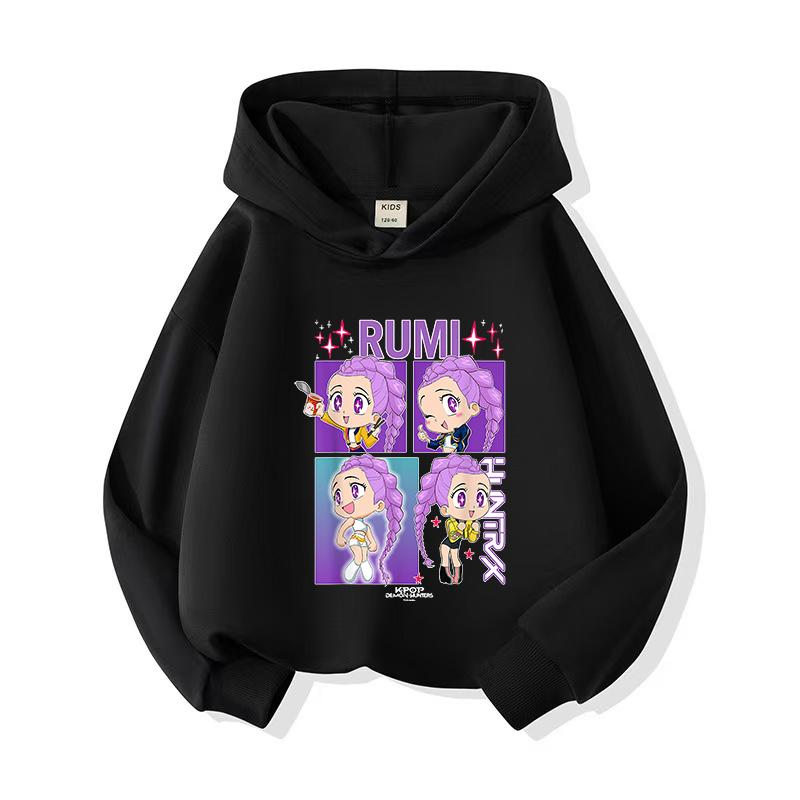 Fall and Winter Kpop Demon Hunter Children's Harajuku Sweatshirt Cute Kpop Demon Hunter Tiger Top Harajuku Boys and Girls