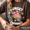 Summer Vacation Shirt, Comfort Colors® Beach Sunset Shirt, Retro Sunset Shirt, Cute Travel Tee, Retro Summer Vacation T Shirt